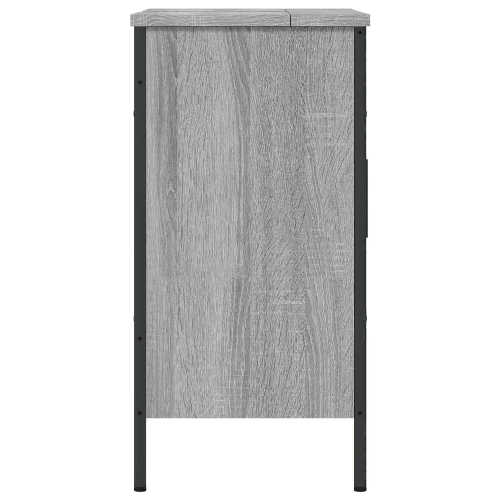 Wastafelkast 60X30X60 Cm Bewerkt Hout Grijs Sonoma Eikenkleurig