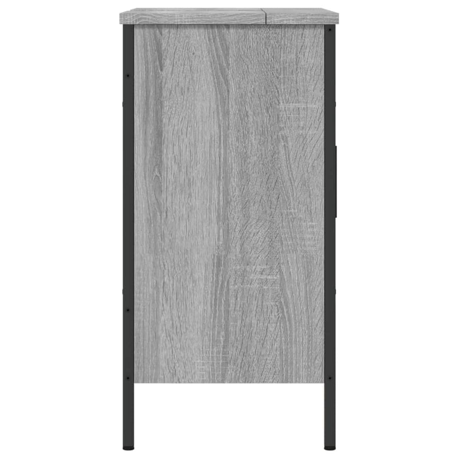 Wastafelkast 60X30X60 Cm Bewerkt Hout Grijs Sonoma Eikenkleurig