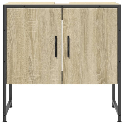 Wastafelkast 60X33X60 Cm Bewerkt Hout Sonoma Eikenkleurig