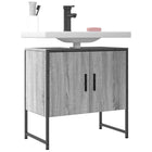 Bathroom Vanity Cabinet 60x33x60 cm Engineered Wood Grey Sonoma Oak