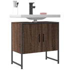 Bathroom cabinet 60x33x60 cm engineered wood brown oak look