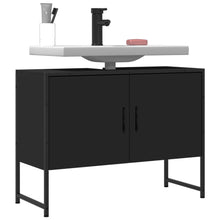 Wastafelkast 80X33X60 Cm Bewerkt Hout Zwart