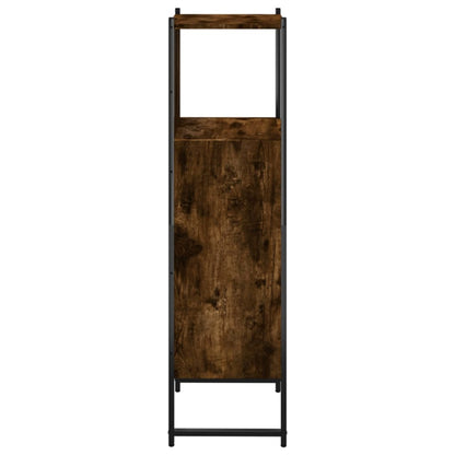 Badkamerkast 33X33X120,5 Cm Bewerkt Hout Gerookt Eikenkleurig