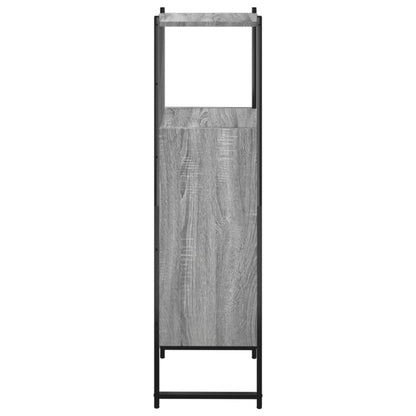 Badkamerkast 33X33X120,5 Cm Bewerkt Hout Grijs Sonoma Eiken