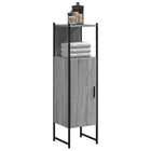 Bathroom cabinet 33x33x120.5 cm engineered wood grey Sonoma oak