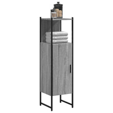 Badkamerkast 33X33X120,5 Cm Bewerkt Hout Grijs Sonoma Eiken