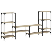 Tv-Meubel 206,5X28,5X95 Cm Bewerkt Hout Sonoma Eikenkleurig