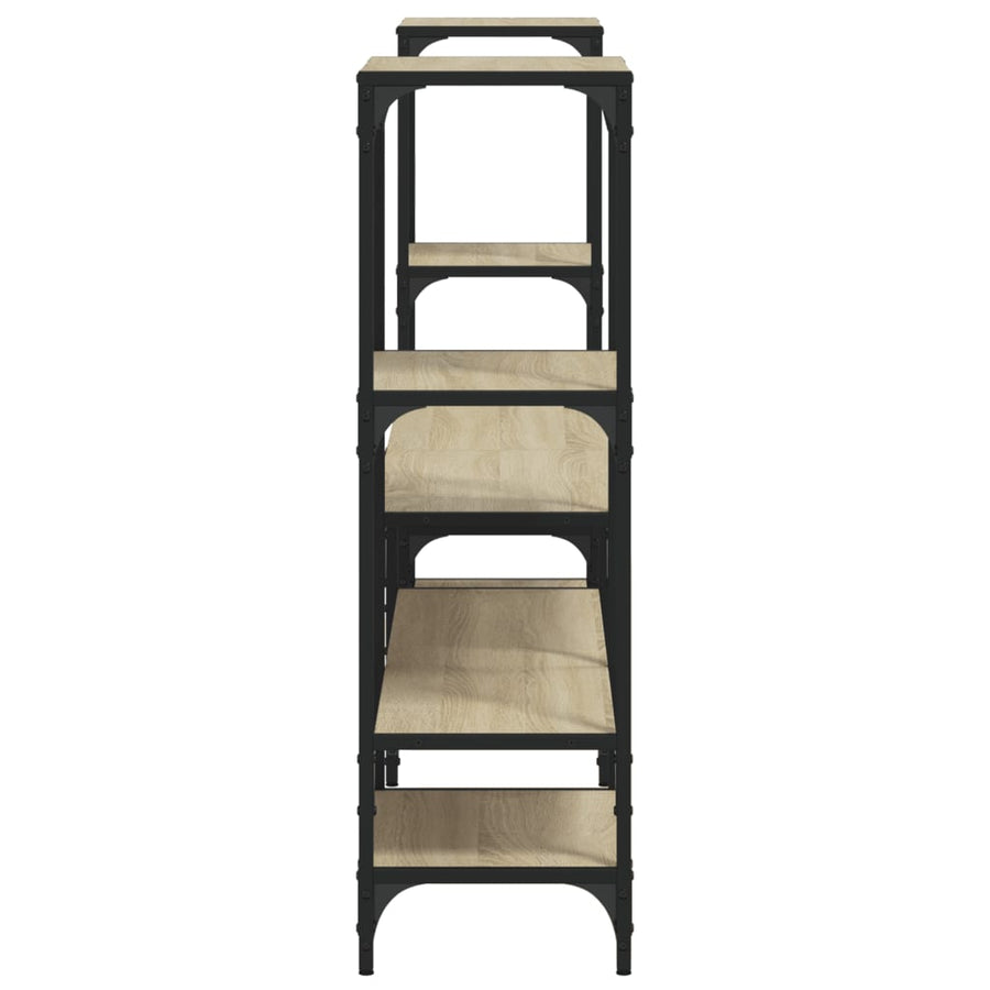 Tv-Meubel 206,5X28,5X95 Cm Bewerkt Hout Sonoma Eikenkleurig