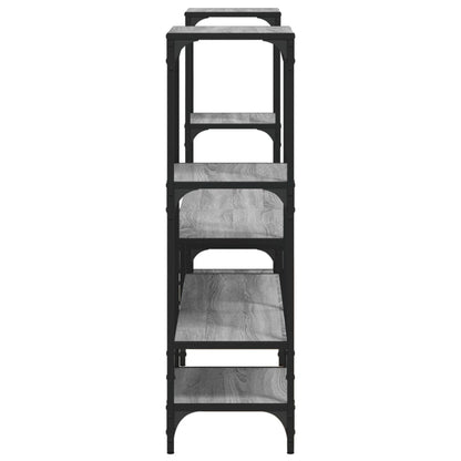 Tv-Meubel 206,5X28,5X95 Cm Bewerkt Hout Grijs Sonoma Eikenkleur