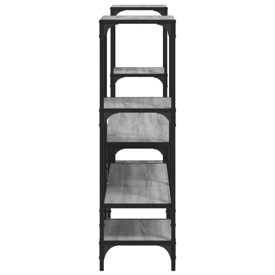 Tv-Meubel 206,5X28,5X95 Cm Bewerkt Hout Grijs Sonoma Eikenkleur