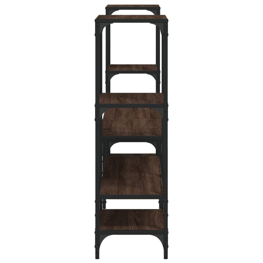 Tv-Meubel 206,5X28,5X95 Cm Bewerkt Hout Bruin Eikenkleurig