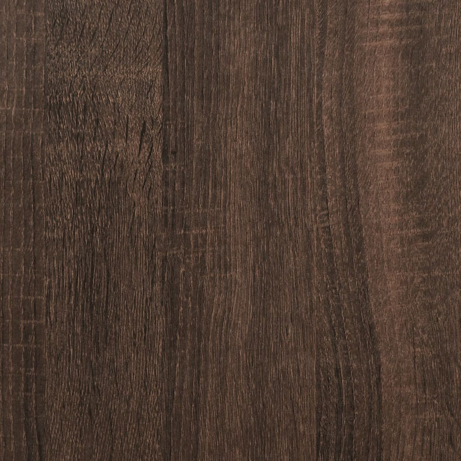 Tv-Meubel 206,5X28,5X95 Cm Bewerkt Hout Bruin Eikenkleurig