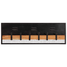 Wandkapstok 90x11x30 cm massief mangohout mango