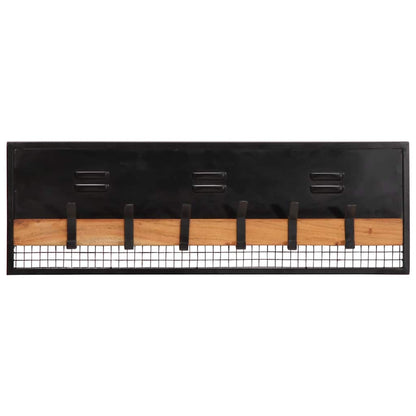 Wandkapstok 90x11x30 cm massief mangohout mango