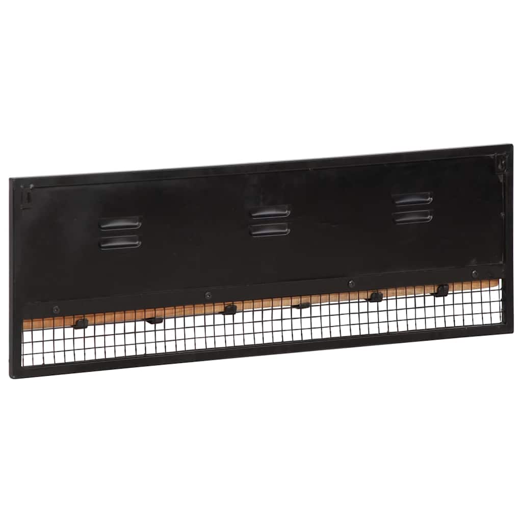 Wandkapstok 90x11x30 cm massief mangohout mango