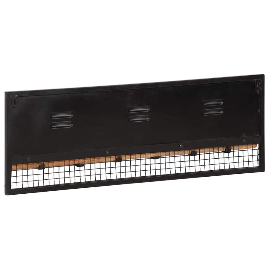 Wandkapstok 90x11x30 cm massief mangohout mango