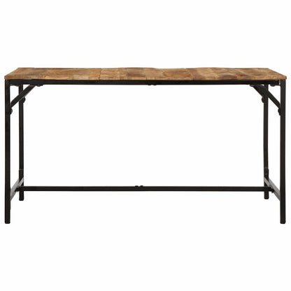 Eettafel 140x70x75 cm massief hout ruw mangohout