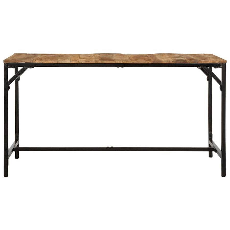 Eettafel 140x70x75 cm massief hout ruw mangohout