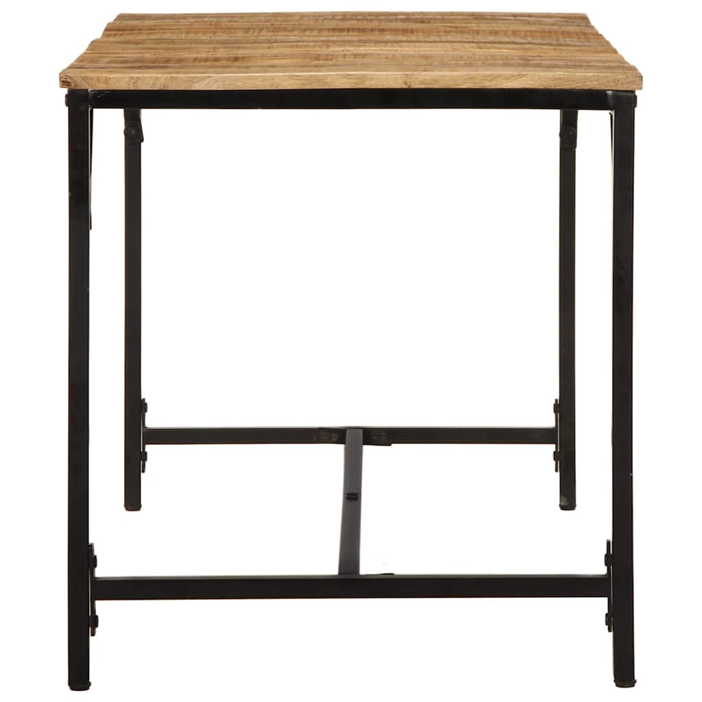 Eettafel 140x70x75 cm massief hout ruw mangohout