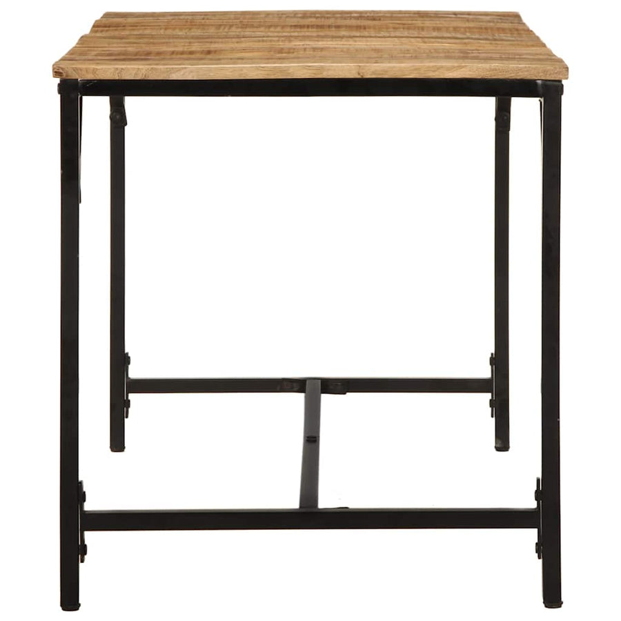 Eettafel 140x70x75 cm massief hout ruw mangohout