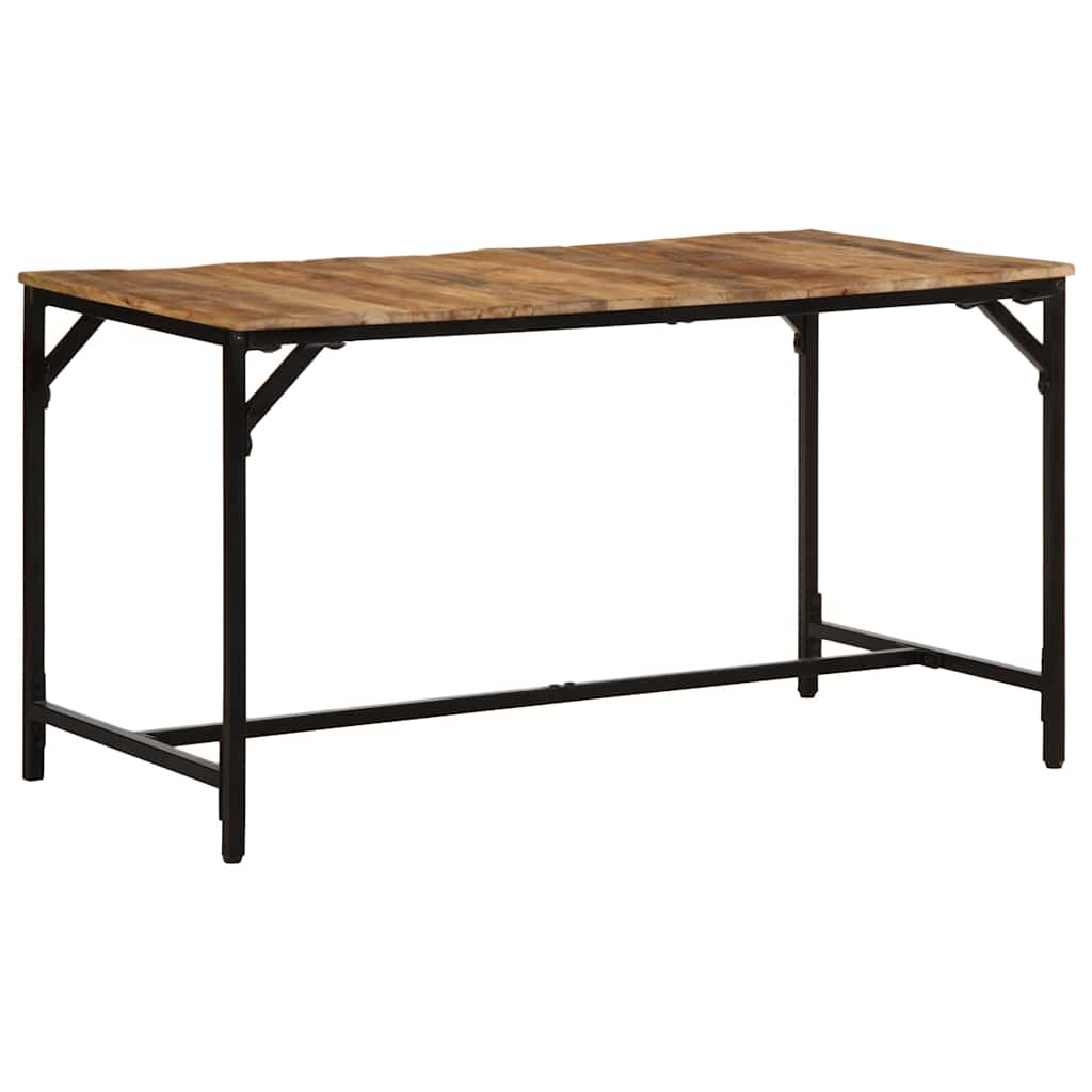 Eettafel 140x70x75 cm massief hout ruw mangohout