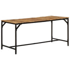 Dining table 160x80x75 cm solid rough mango wood