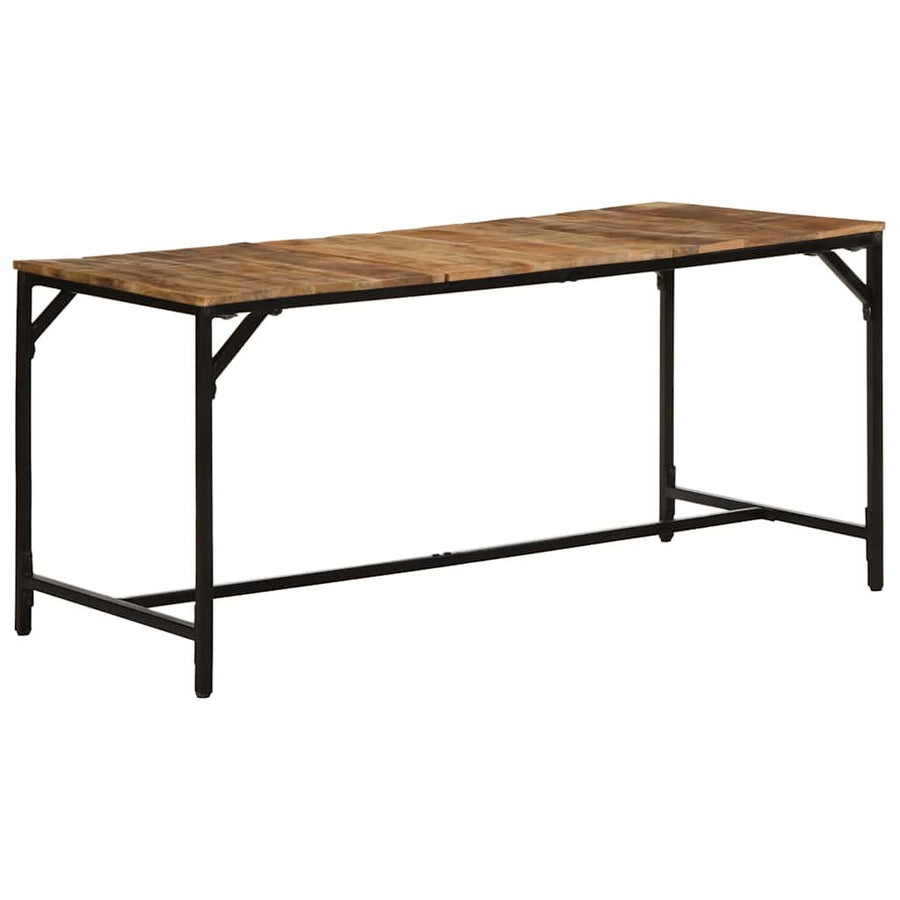 Eettafel 160x80x75 cm massief hout ruw mangohout