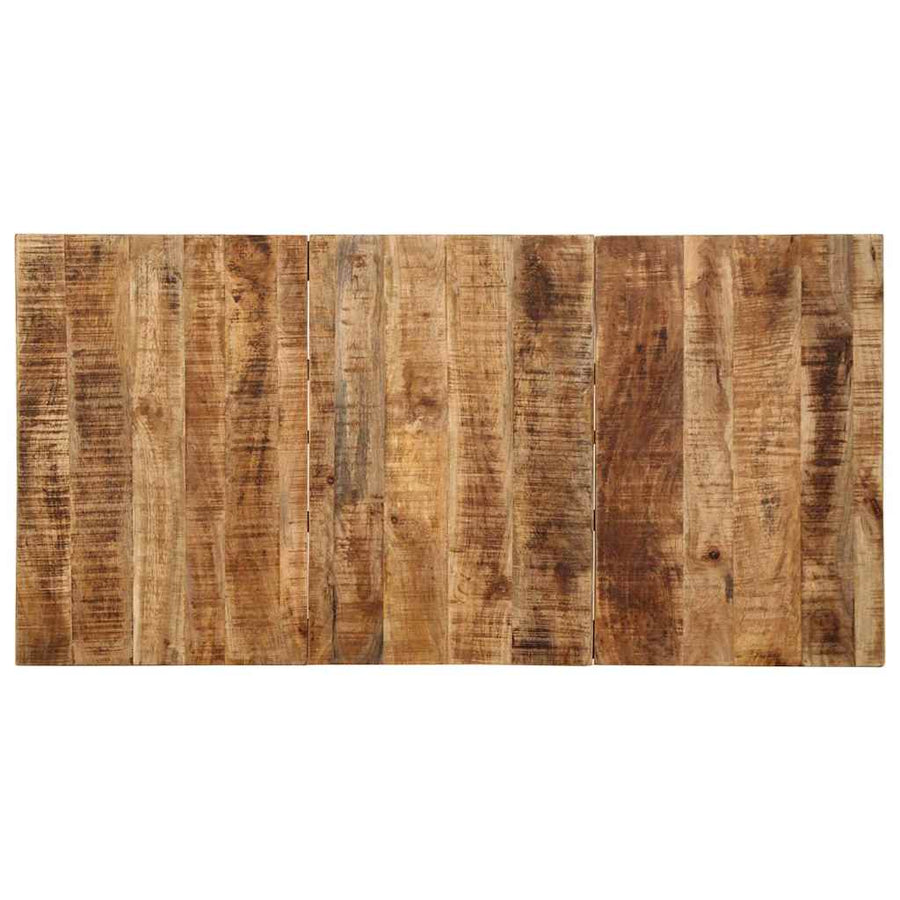 Eettafel 160x80x75 cm massief hout ruw mangohout
