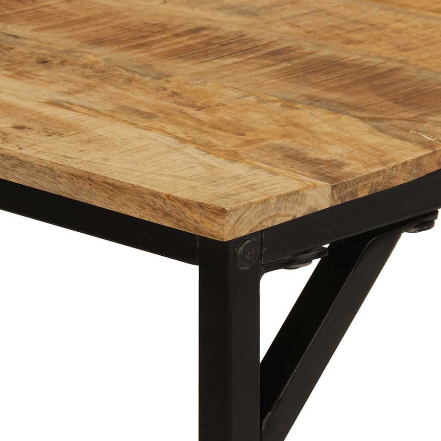 Eettafel 160x80x75 cm massief hout ruw mangohout