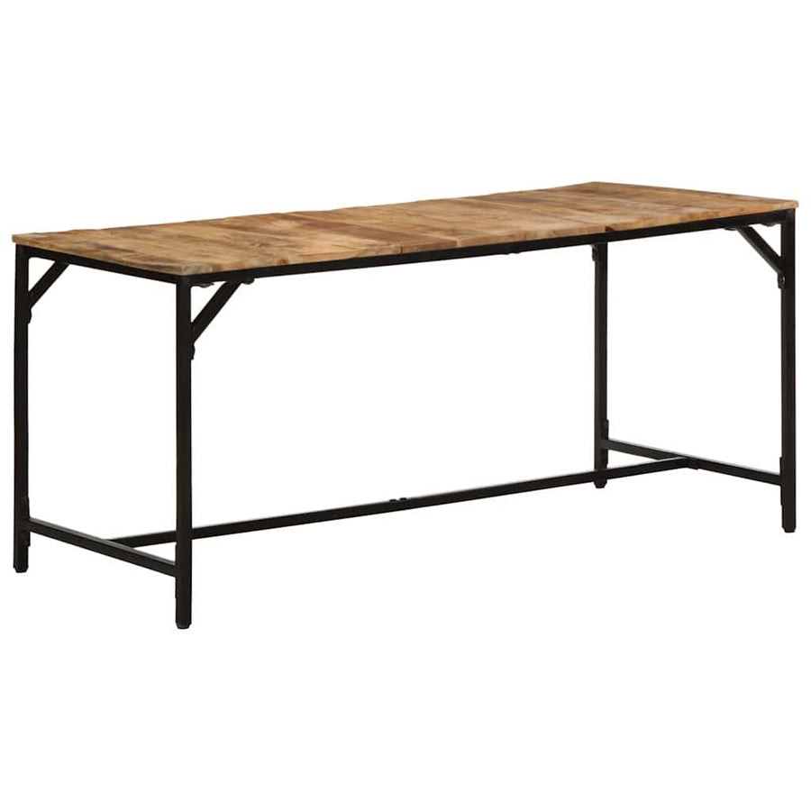 Eettafel 160x80x75 cm massief hout ruw mangohout