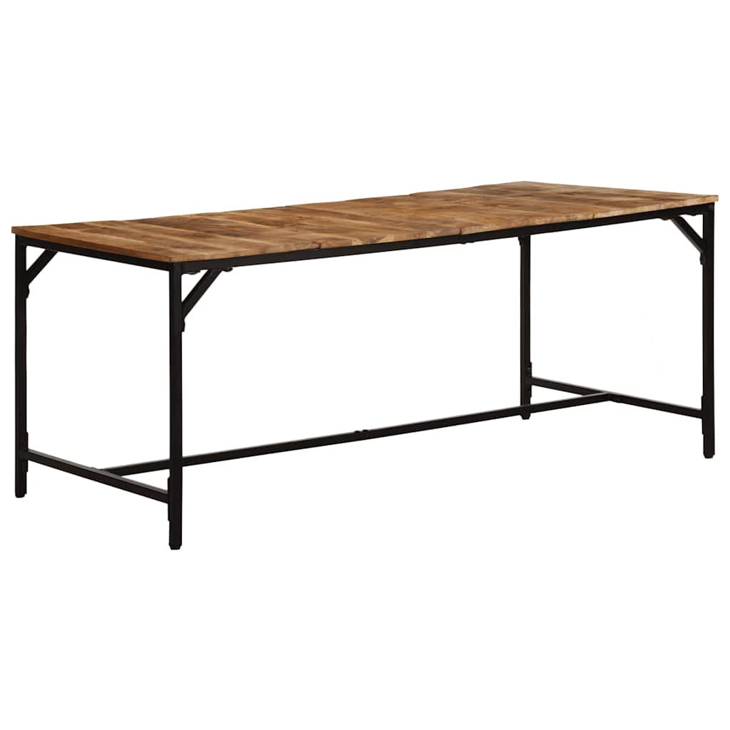 Eettafel 180x90x75 cm massief hout ruw mangohout