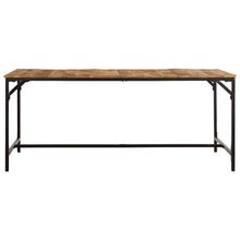 Eettafel 180x90x75 cm massief hout ruw mangohout