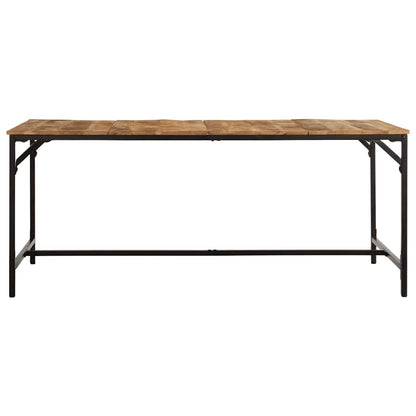 Eettafel 180x90x75 cm massief hout ruw mangohout