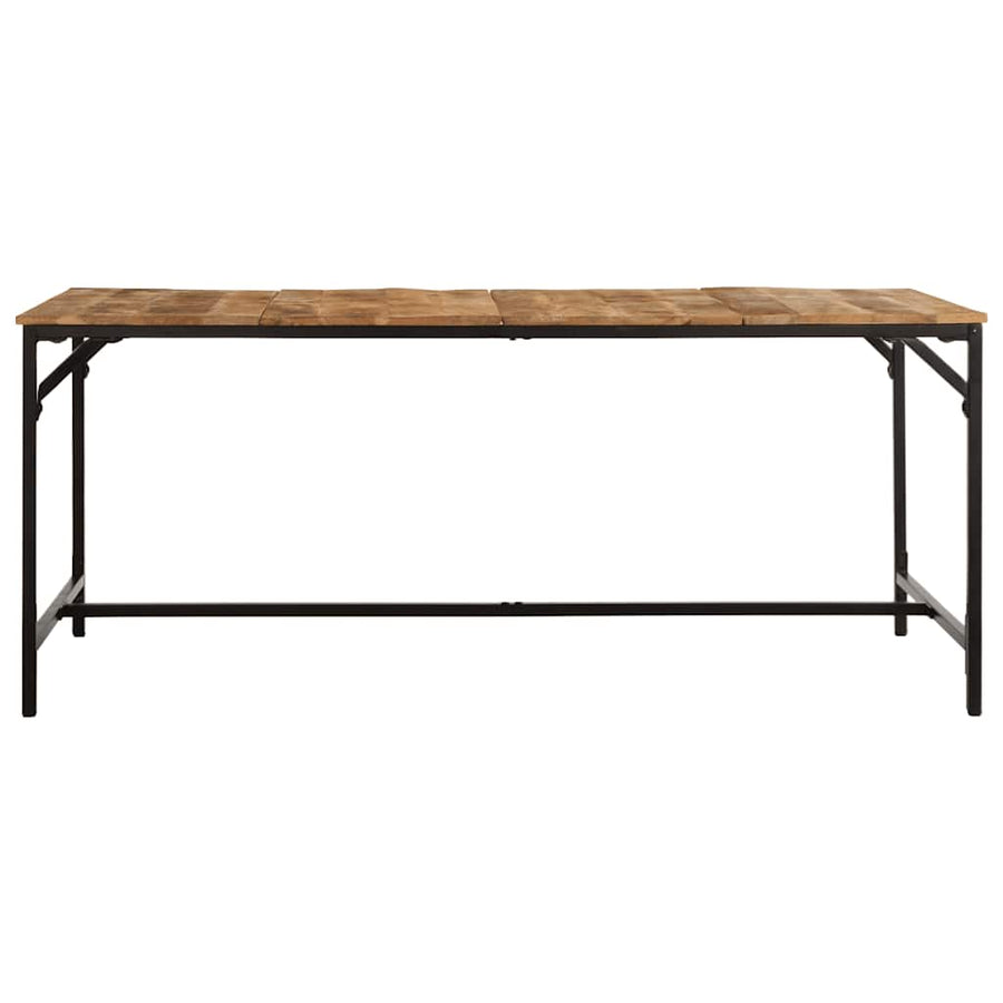 Eettafel 180x90x75 cm massief hout ruw mangohout