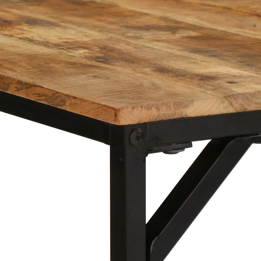 Eettafel 180x90x75 cm massief hout ruw mangohout