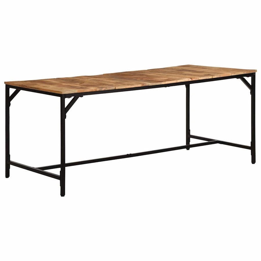 Eettafel 180x90x75 cm massief hout ruw mangohout