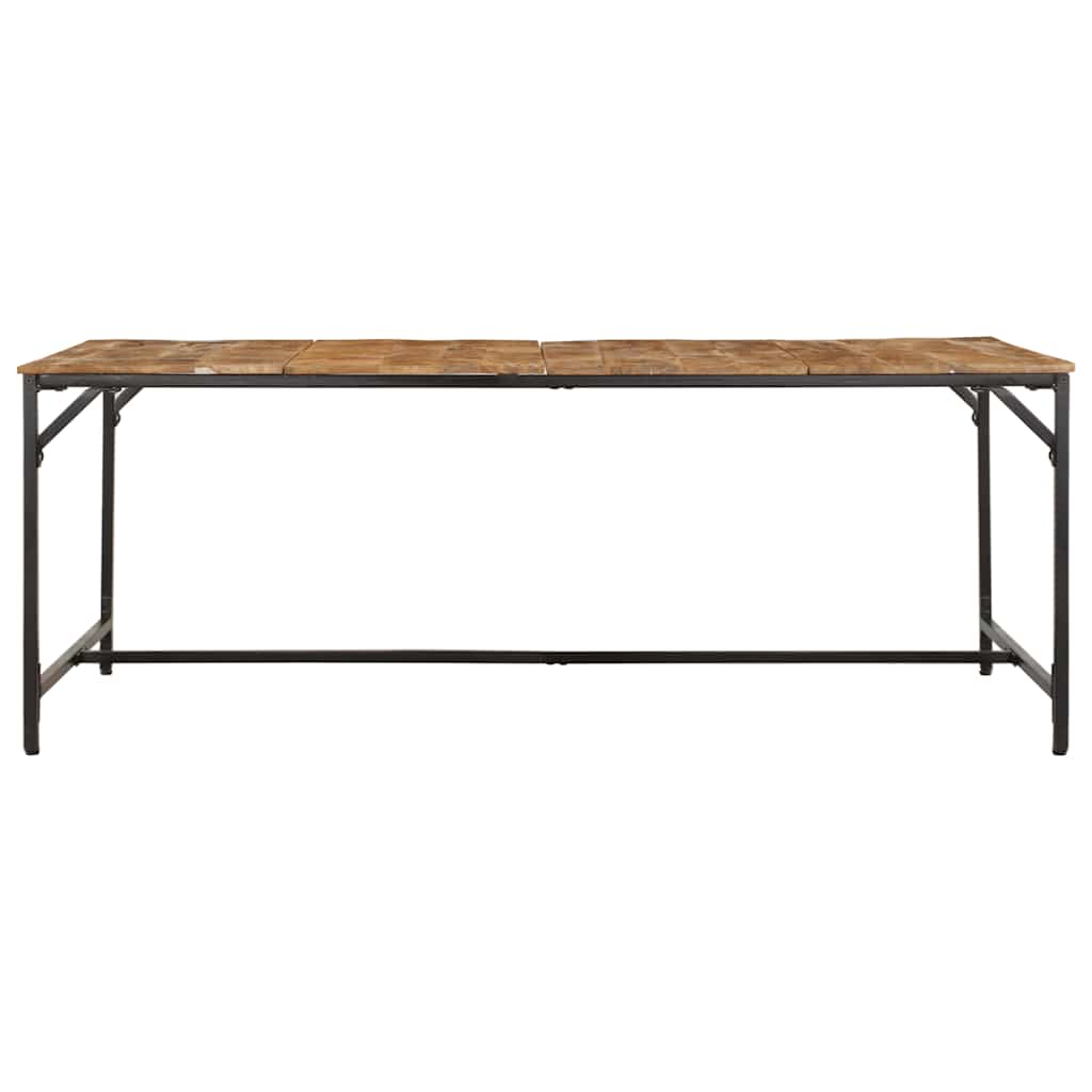Eettafel 200x100x75 cm massief hout ruw mangohout