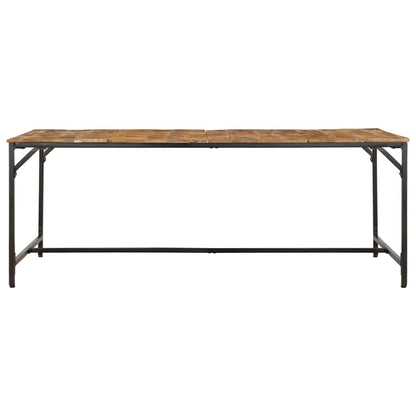 Eettafel 200x100x75 cm massief hout ruw mangohout