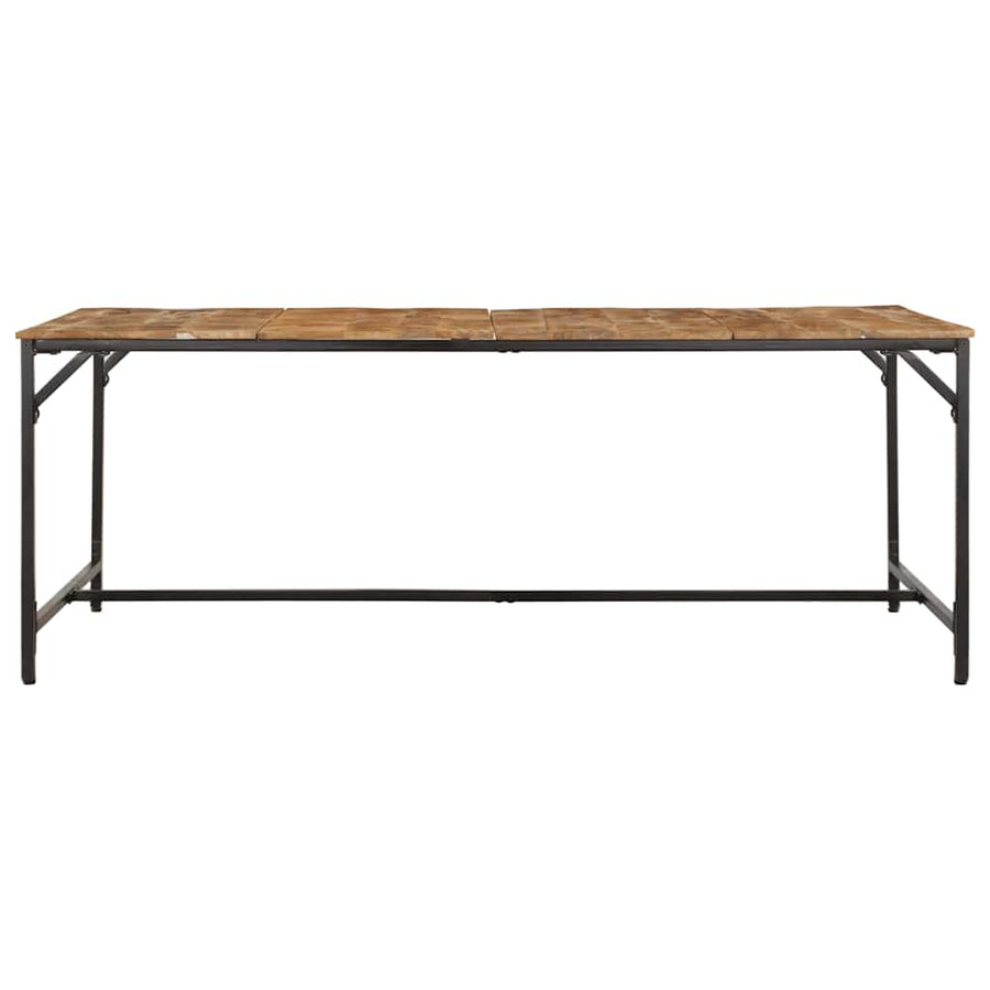 Eettafel 200x100x75 cm massief hout ruw mangohout