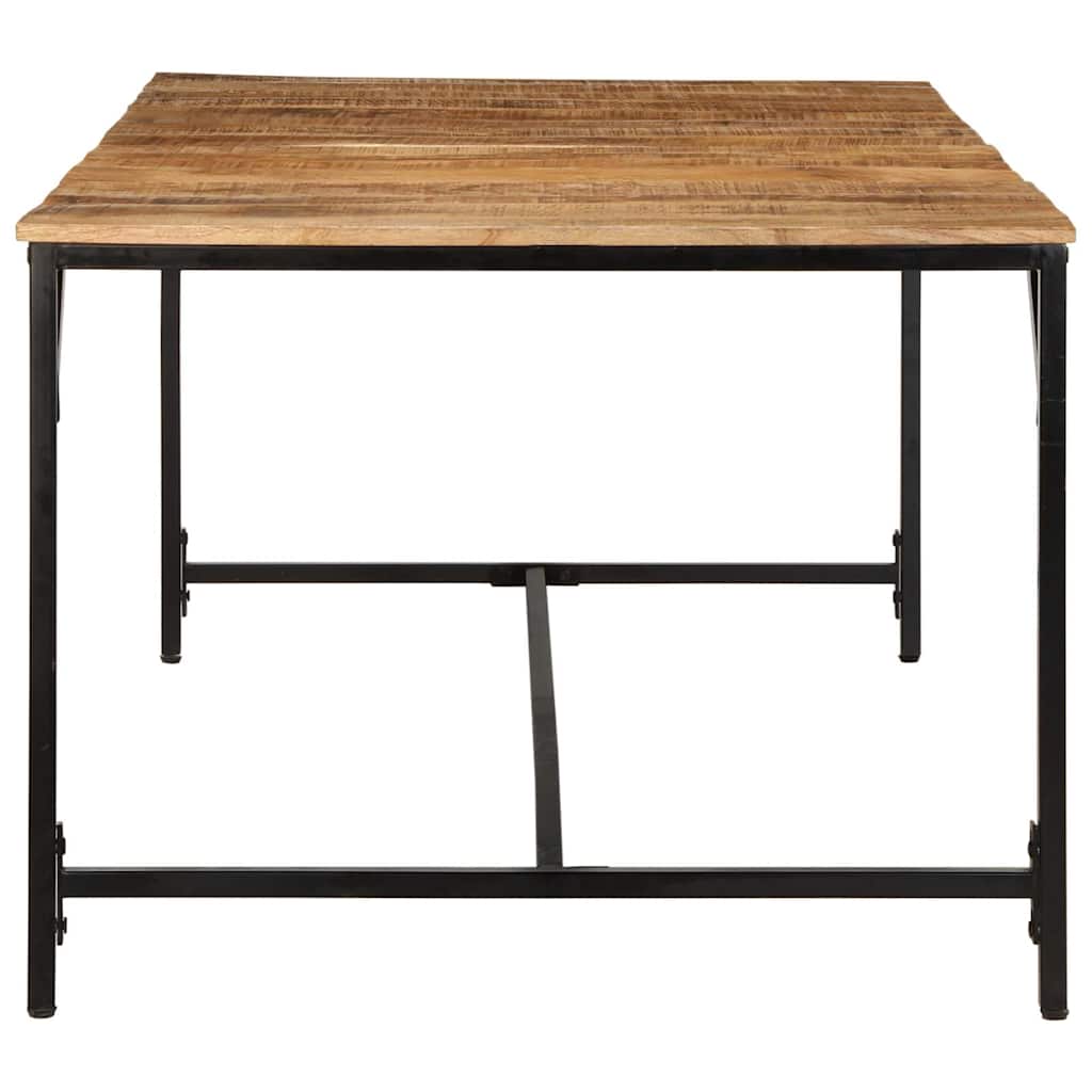 Eettafel 200x100x75 cm massief hout ruw mangohout