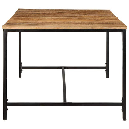 Eettafel 200x100x75 cm massief hout ruw mangohout