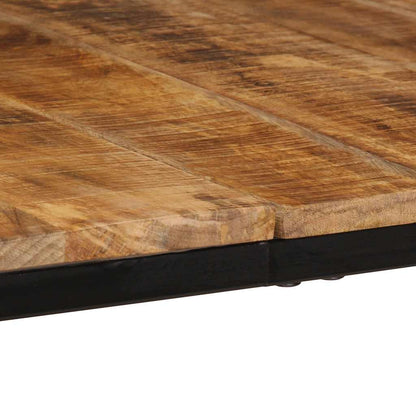 Eettafel 200x100x75 cm massief hout ruw mangohout