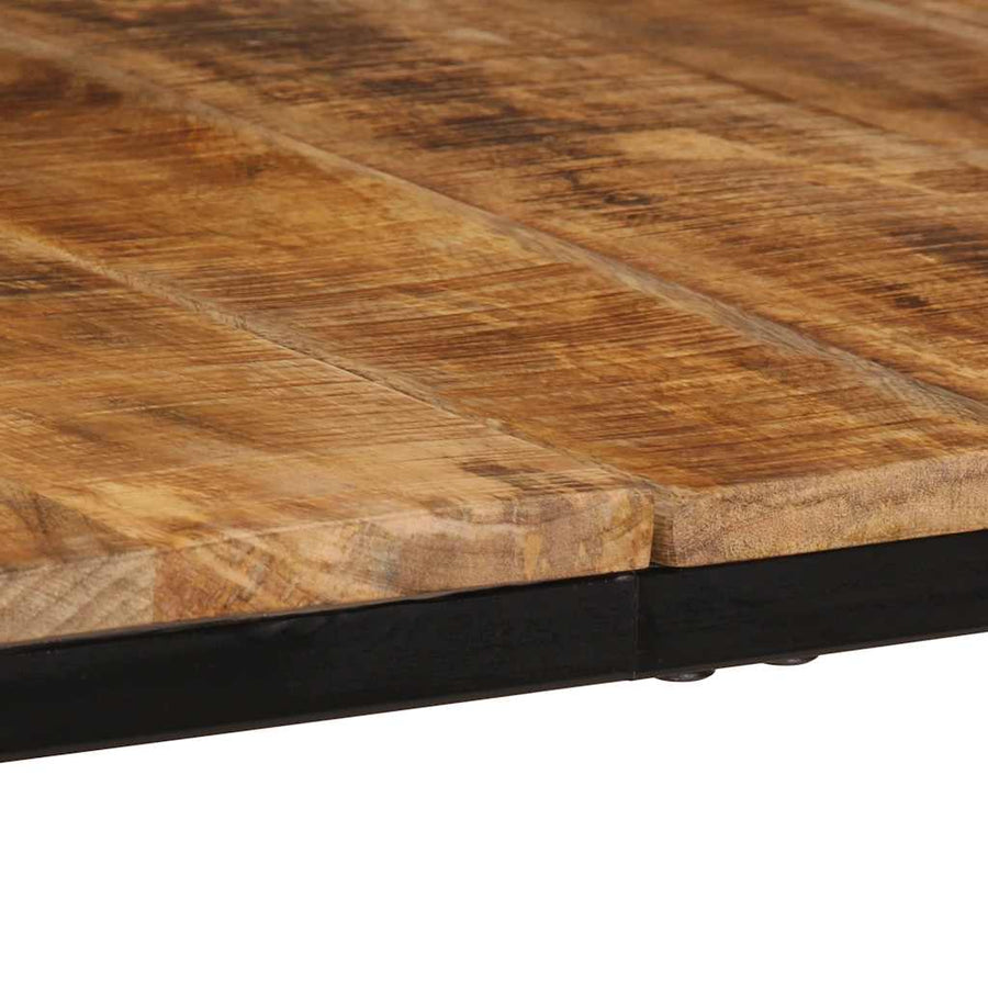 Eettafel 200x100x75 cm massief hout ruw mangohout
