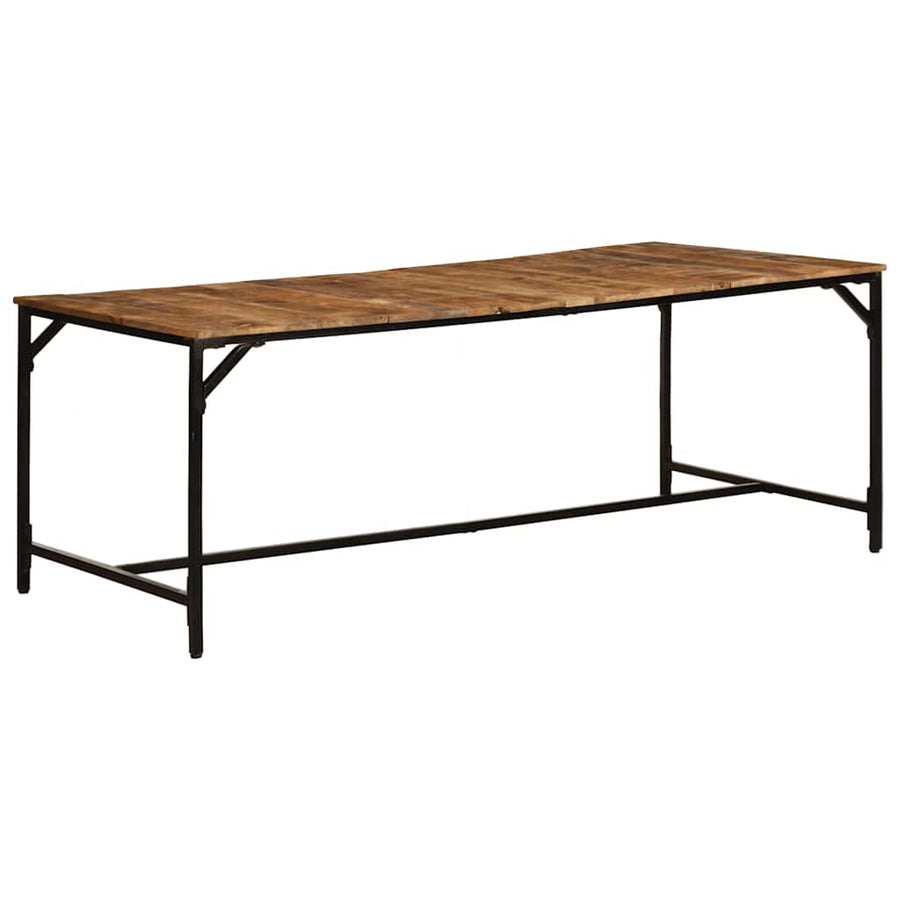 Eettafel 200x100x75 cm massief hout ruw mangohout