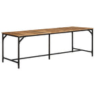 Dining table 220x90x75 cm solid rough mango wood
