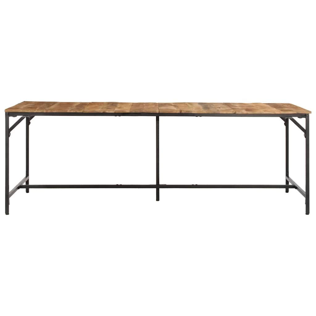 Eettafel 220x90x75 cm massief hout ruw mangohout