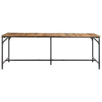 Eettafel 220x90x75 cm massief hout ruw mangohout