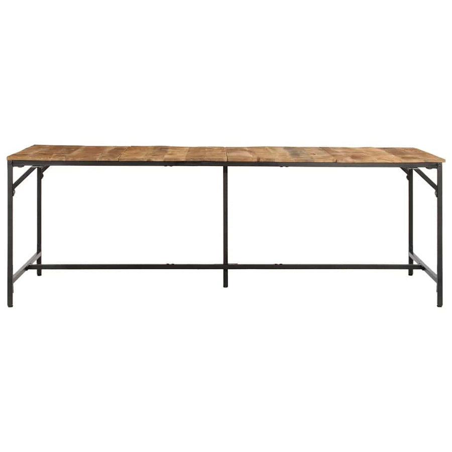 Eettafel 220x90x75 cm massief hout ruw mangohout