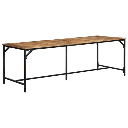 Eettafel 220x90x75 cm massief hout ruw mangohout