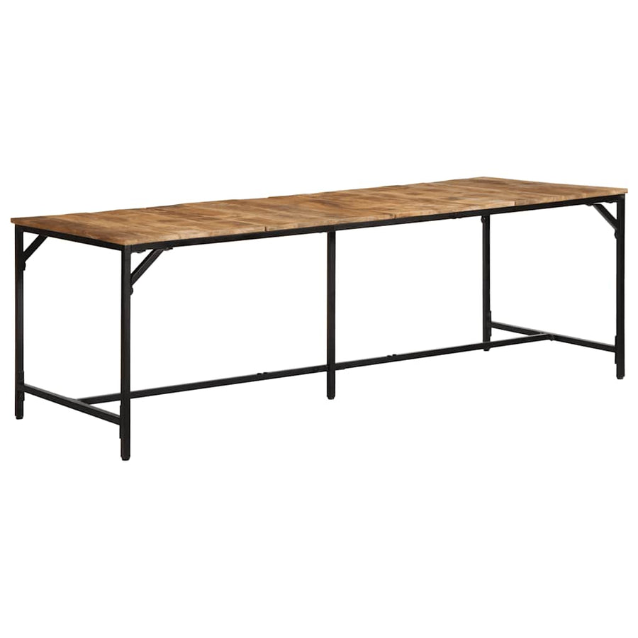 Eettafel 220x90x75 cm massief hout ruw mangohout